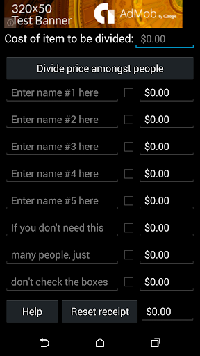 Receipt Calculator