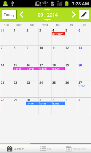 Smart Calendar Widget