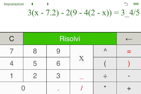 Equazioni di primo grado Screen 3
