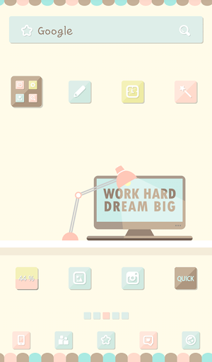 Work Hard Dream Big 도돌런처 테마