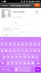 【免費個人化App】Purple Theme - Emoji Keyboard-APP點子