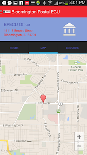 Bloomington Postal ECU App - náhled