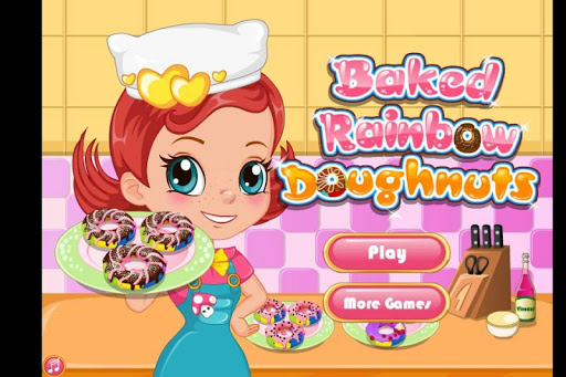 Baked Rainbow Doughnuts