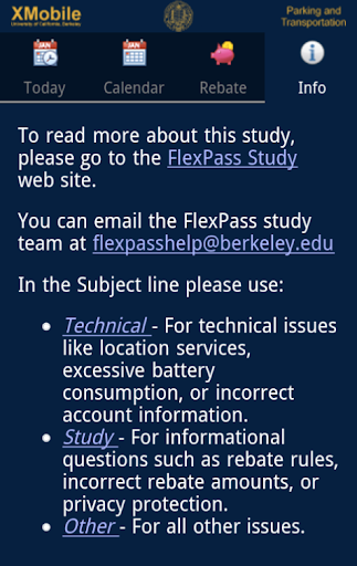 【免費交通運輸App】UC Berkeley XMobile FlexPass-APP點子