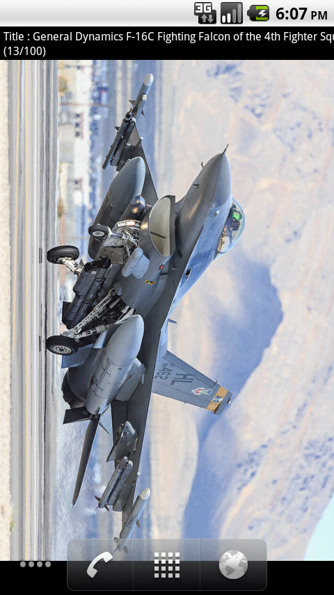 F-16 Live Wallpaper Screen 1