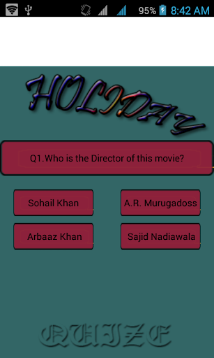 Holida---- movie quize