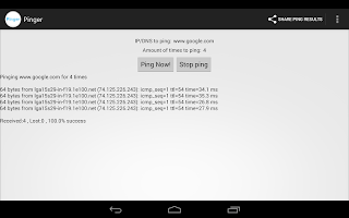 Pinger - send network pings APK Ảnh chụp màn hình #8