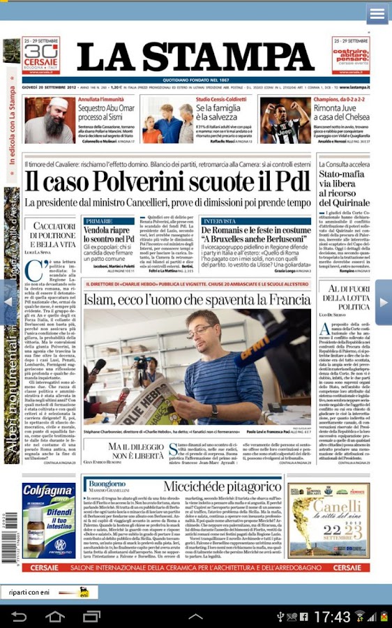 La stampa La Stampa L'Italie sous le charme Inspire Conseil