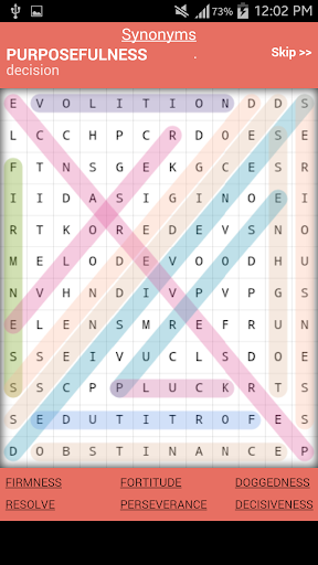 Thesaurus Crossword Puzzle