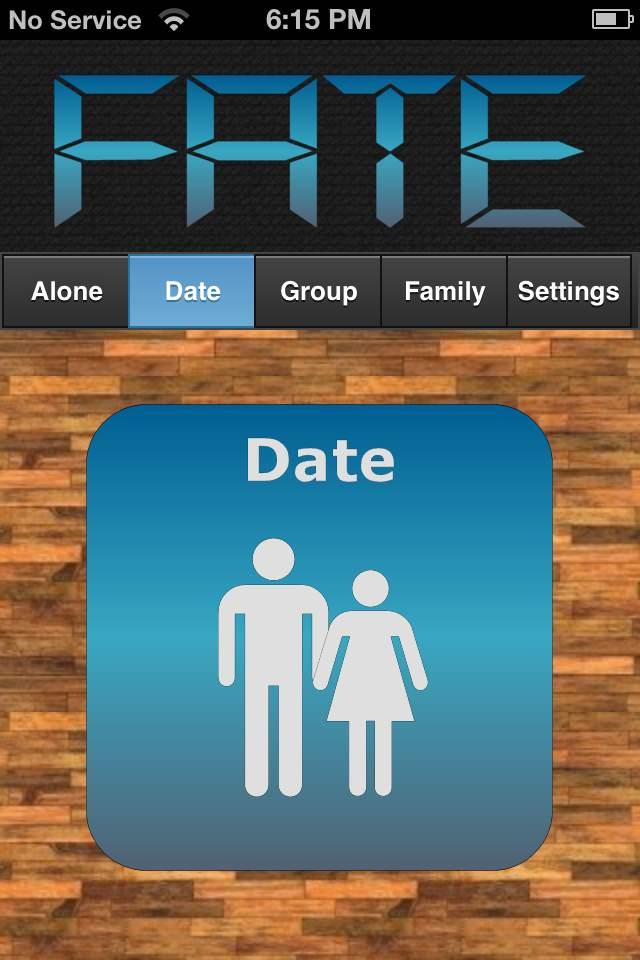Fate App Screen 1