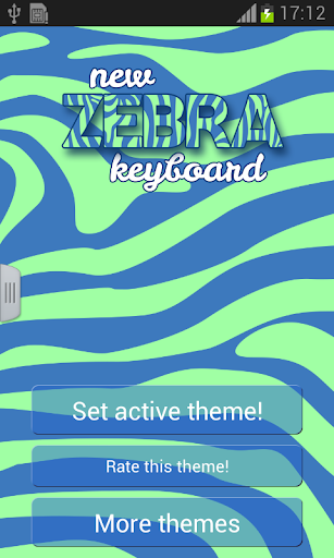 New Zebra Keyboard
