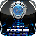droid blue clock widget