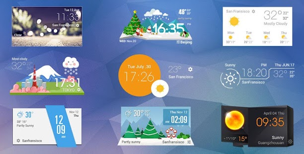 Free Download metro style color weather widg APK for Android