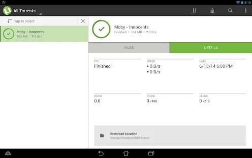 µTorrent®- Torrent Downloader - screenshot thumbnail