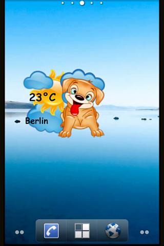 Puppy Weather Widget Screen 2