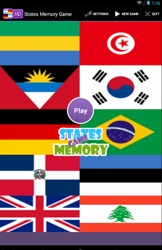 States Memory Game