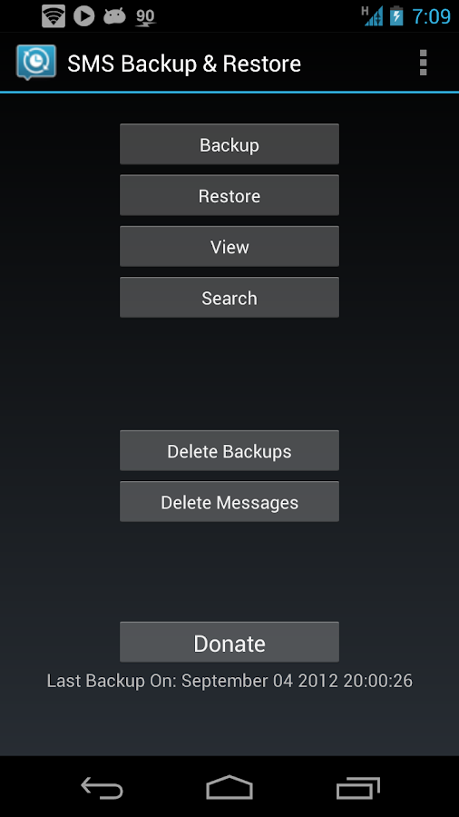 SMS Backup & Restore - screenshot