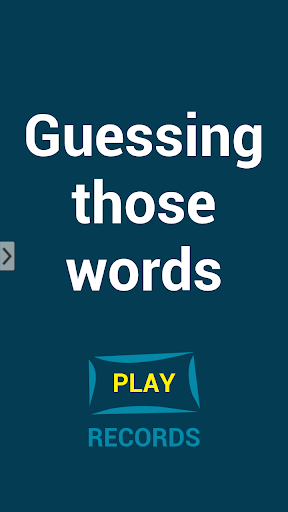 Guessing those words
