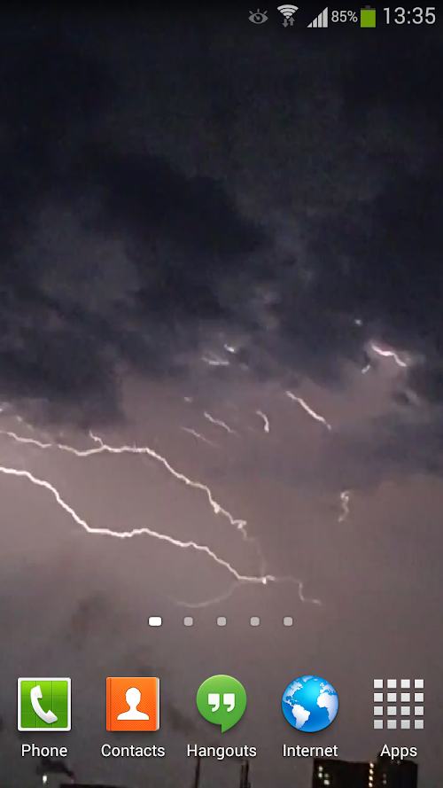 Android application Lightning Live Wallpaper HD screenshort