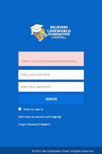 BLW Exams Portal [BETA]