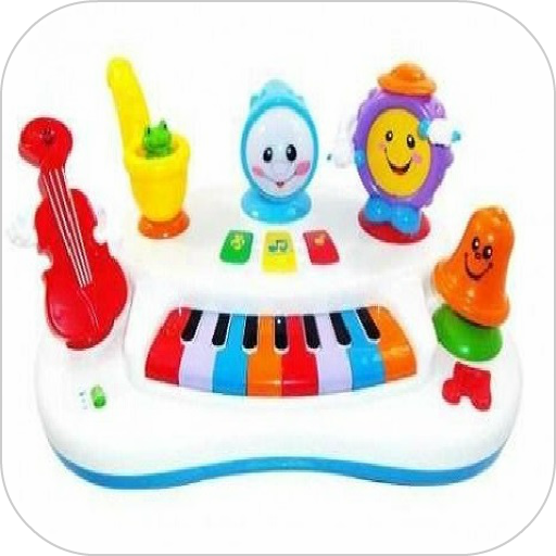 children piano animals