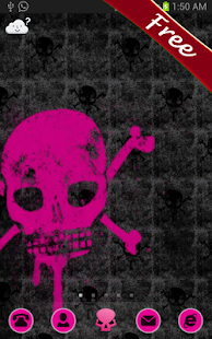 How to download Pink Skull Go Launcher Theme lastet apk for laptop