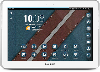 Screenshot Leather SportBlue Theme v1.1.2