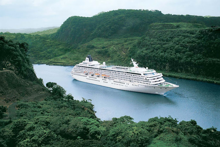 Crystal Symphony takes you through lush jungles along the Panama Canal.