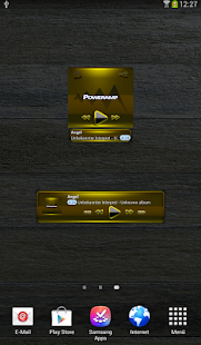 Poweramp widget BLACK YELLOW Screenshots 3