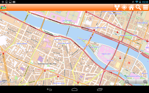 Paris Offline mappa Map Screenshots 8