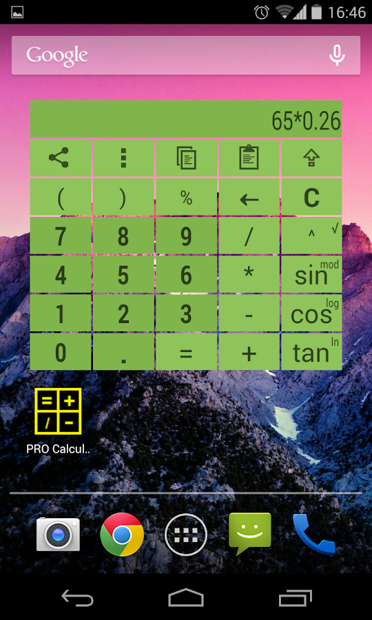 Widget Calculator PRO colorful Android Apps on Google Play