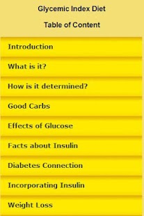 Glycemic Index Diet