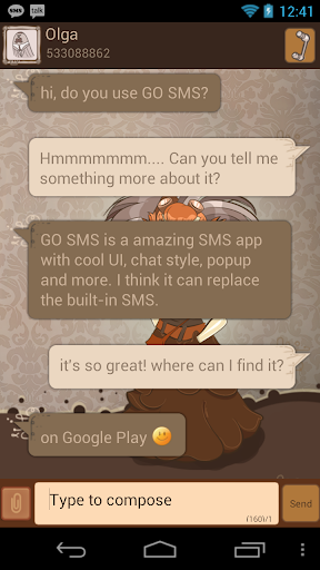 GO SMS Steampunk Theme