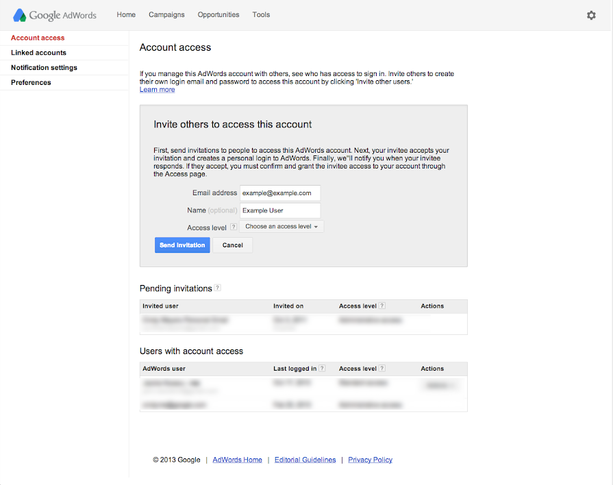 Send email Invitation