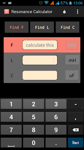 Resonance Calculator