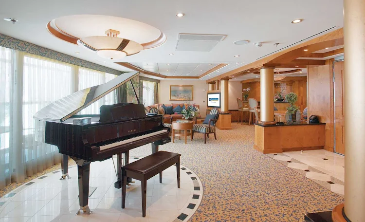Brilliance of the Seas' Royal Suites include a separate bedroom with king-size bed, private balcony, whirlpool bathtub, living room with queen-size sofa bed and other luxury amenities.