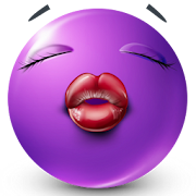 Purple Smileys by Emoji World