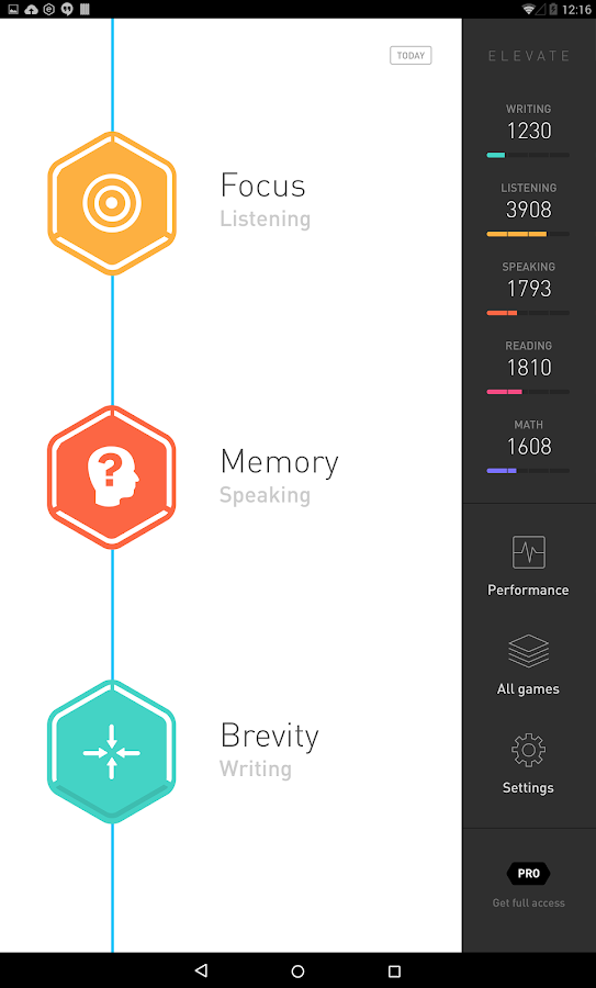 Elevate - Brain Training - screenshot