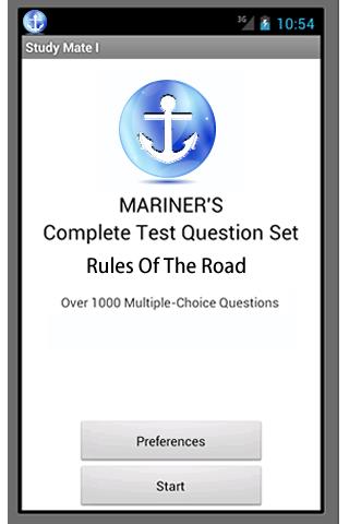 Android application Rules of the Road screenshort