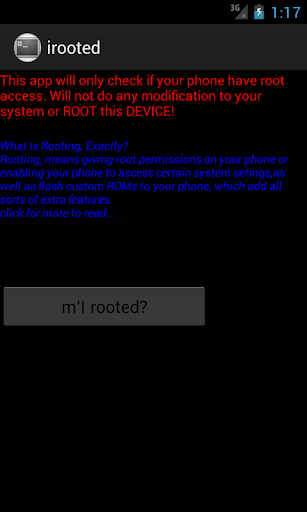 I rooted