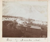 Dorp in het dal van de Barada bij de Anti-Libanon