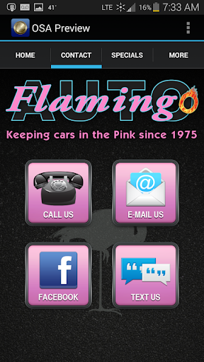 【免費商業App】Flamingo Auto Repair-APP點子