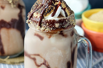 Bourbon Toasted S’mores Milkshake
