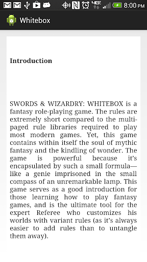 Swords and Wizardry White Box