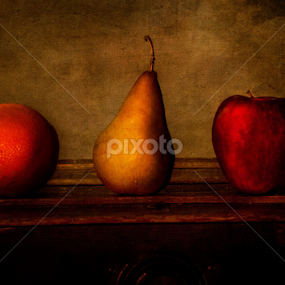 Three fruits by Christopher John - Artistic Objects Still Life