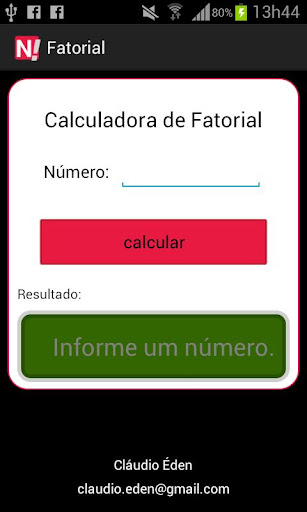 Calculadora Fatorial