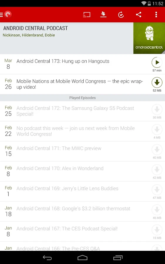Pocket Casts - screenshot