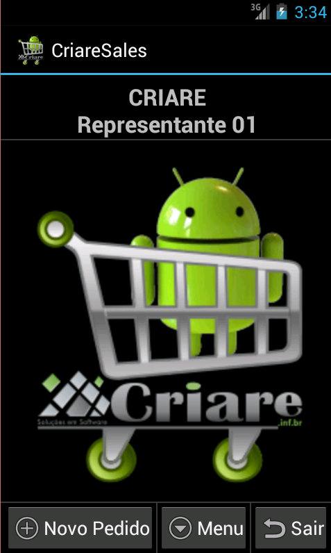 CriareSales - Força de Venda Screen 1
