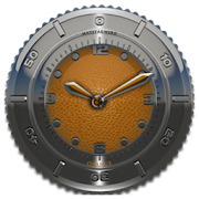 Clock Widget Orange Elephant