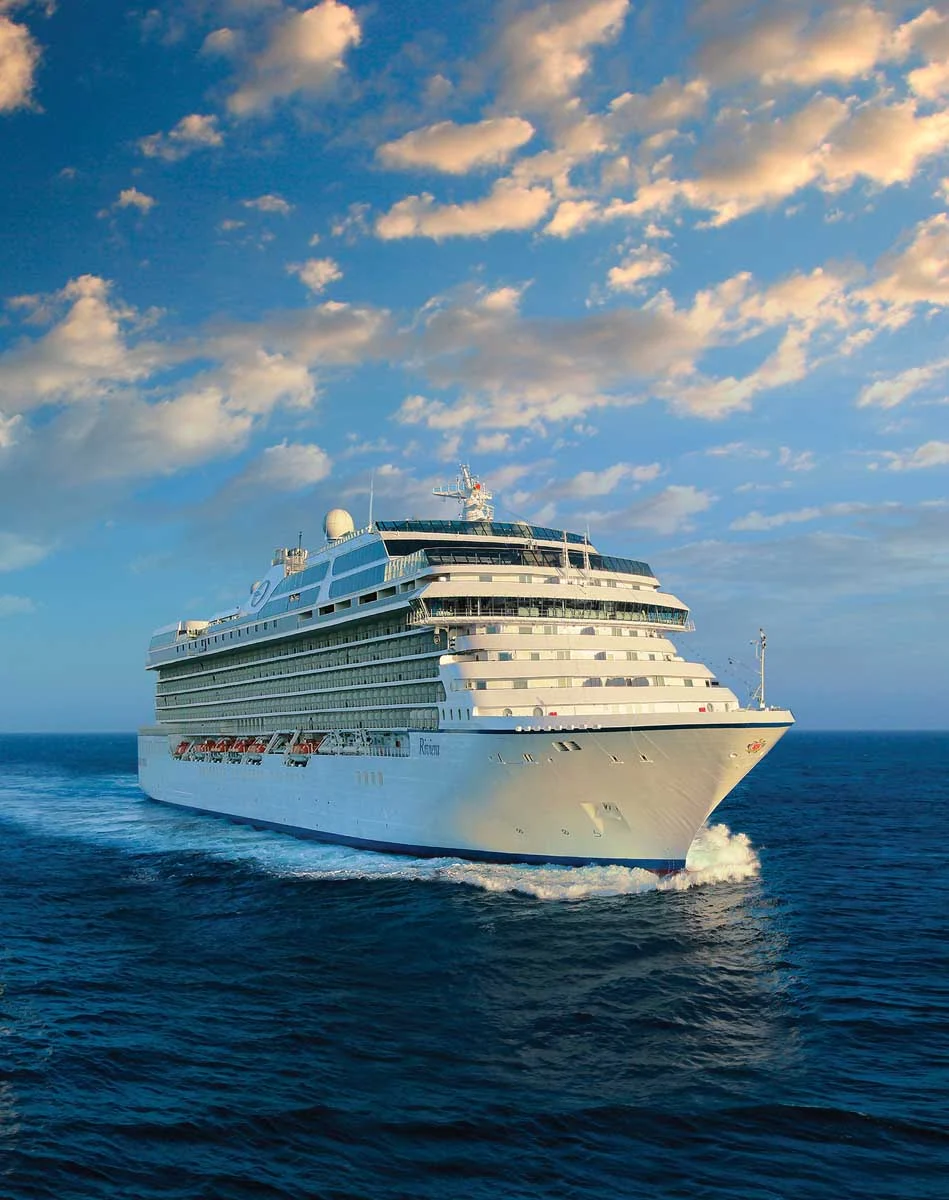 Riviera_Exterior3 - Explore exotic ports in the Mediterranean and Caribbean aboard Oceania's sophisticated luxury ship Riviera.